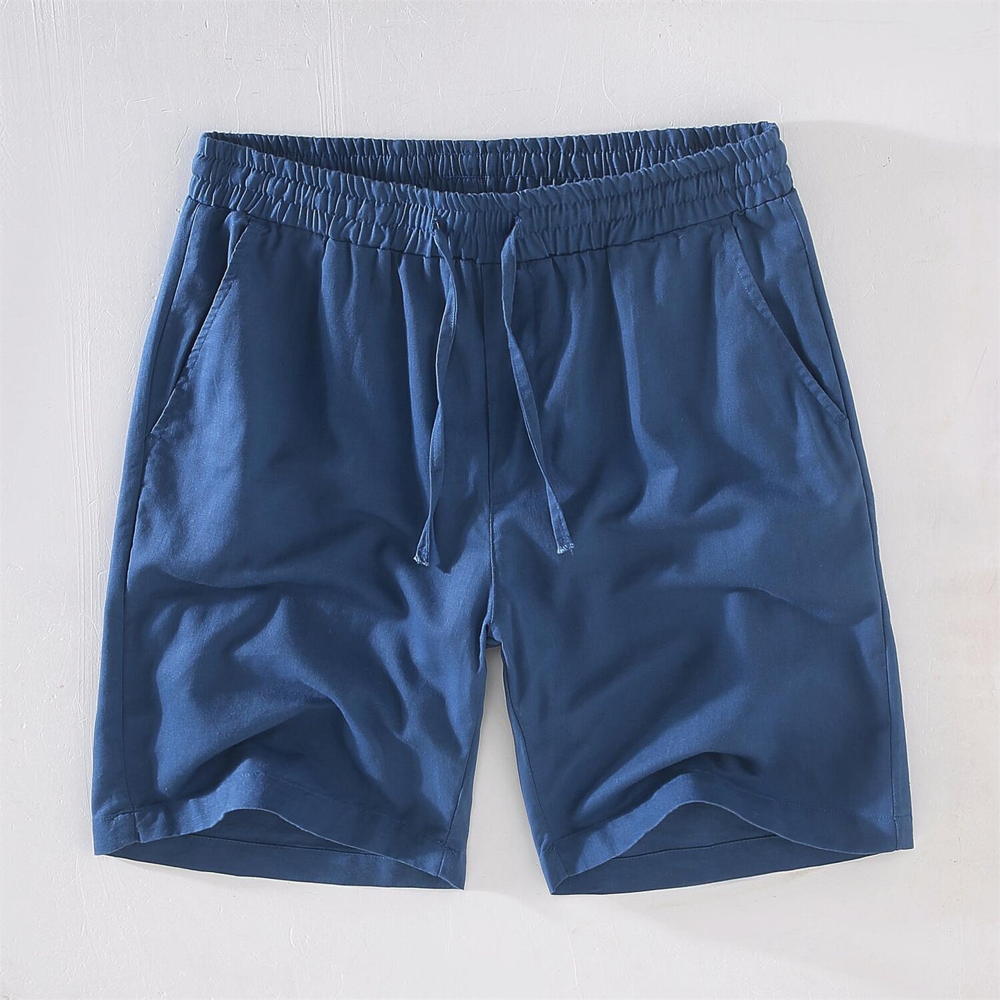 Cotton Linen Drawstring Shorts